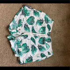 Women’s Blue Rain Tropical Shorts